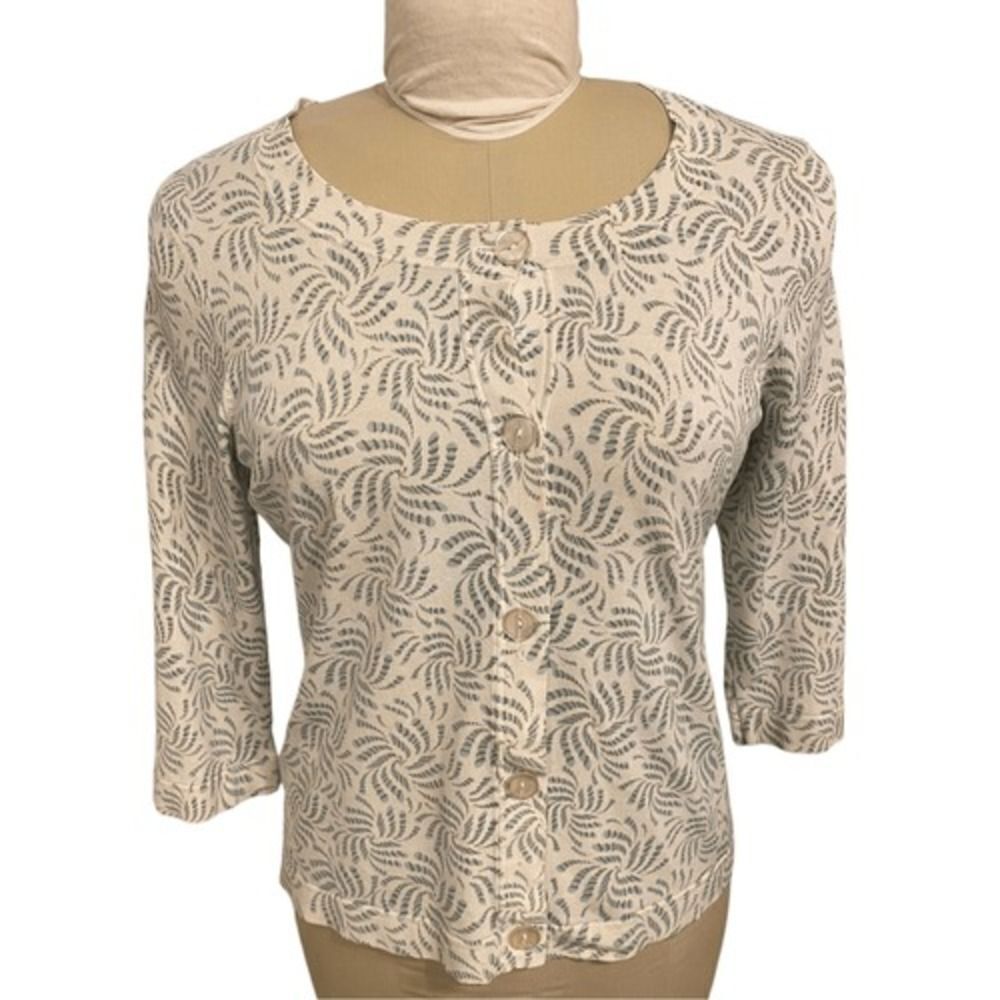 Judith Hart Silk Blend Cardigan Size PL 3/4 Length Sleeves